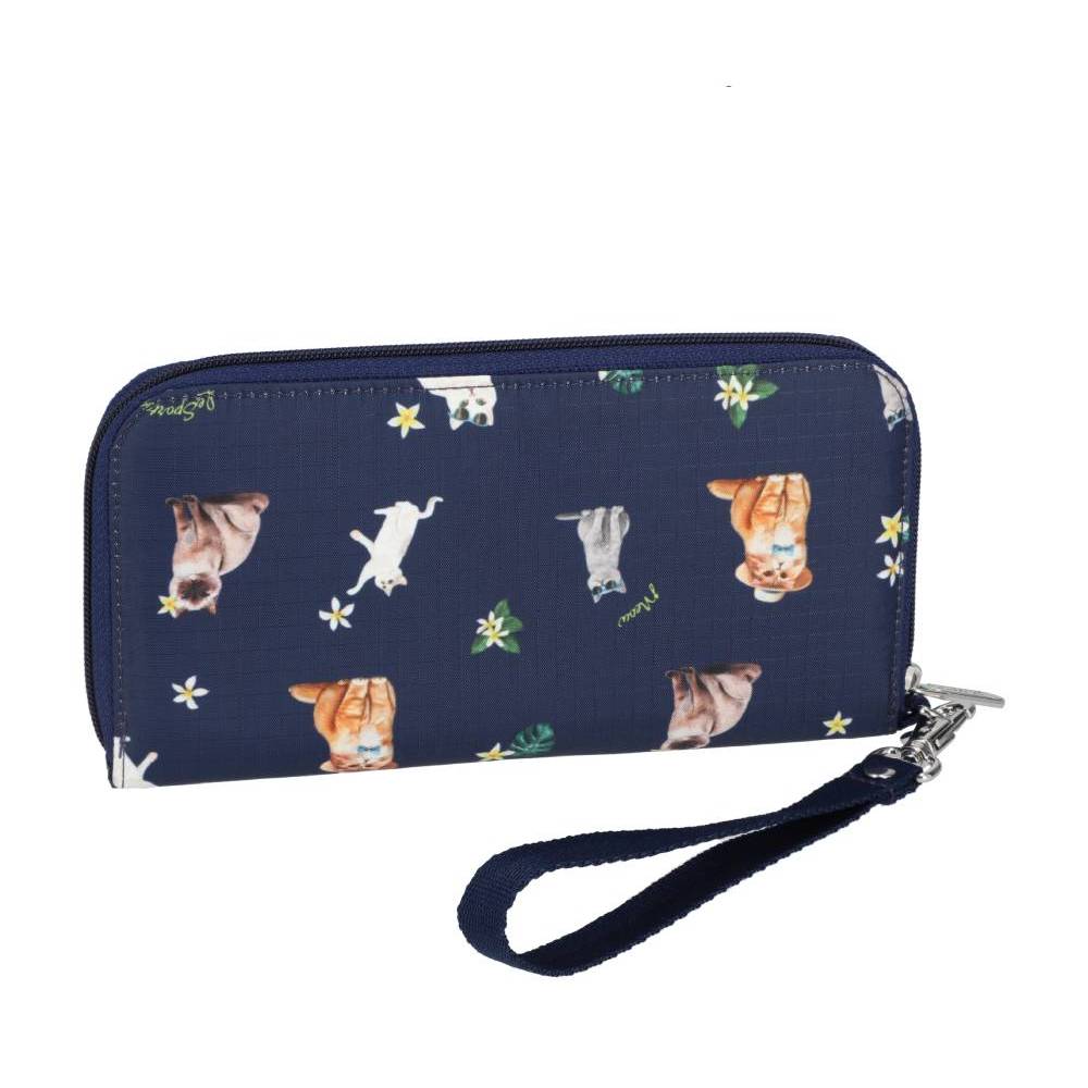 TECH WALLET WRISTLET 腕帶零錢包 - 熱帶喵喵貓