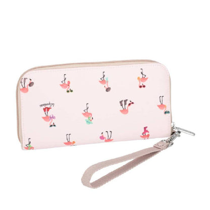 TECH WALLET WRISTLET 腕帶零錢包 - 紅鶴派對