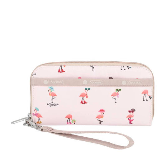 TECH WALLET WRISTLET 腕帶零錢包 - 紅鶴派對