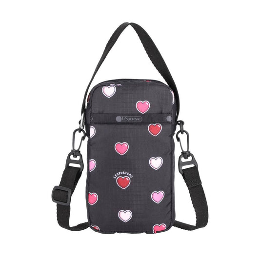 MINI PHONE CROSSBODY 迷你手機袋 - 愛心貼紙