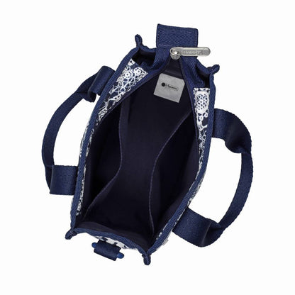 MINI N/S TOTE 迷你方型托特包 - 花卉蕾絲