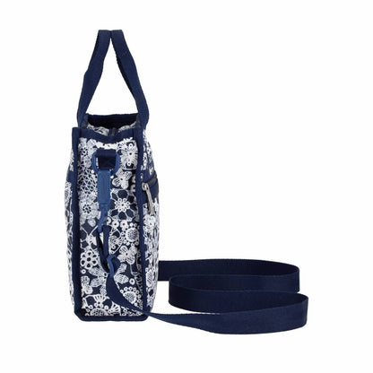 MINI N/S TOTE 迷你方型托特包 - 花卉蕾絲