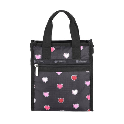 MINI N/S TOTE 迷你方型托特包 - 愛心貼紙