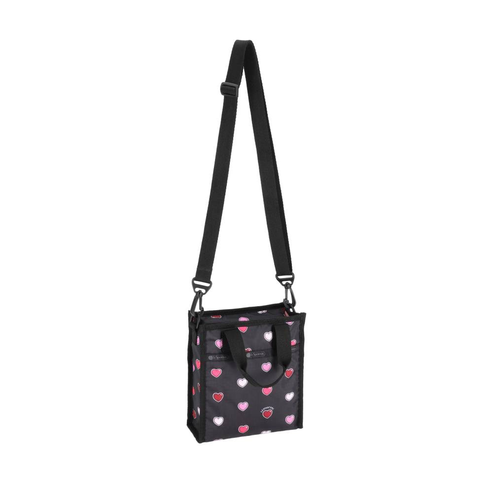 MINI N/S TOTE 迷你方型托特包 - 愛心貼紙