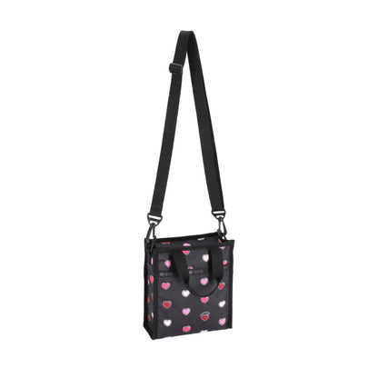 MINI N/S TOTE 迷你方型托特包 - 愛心貼紙
