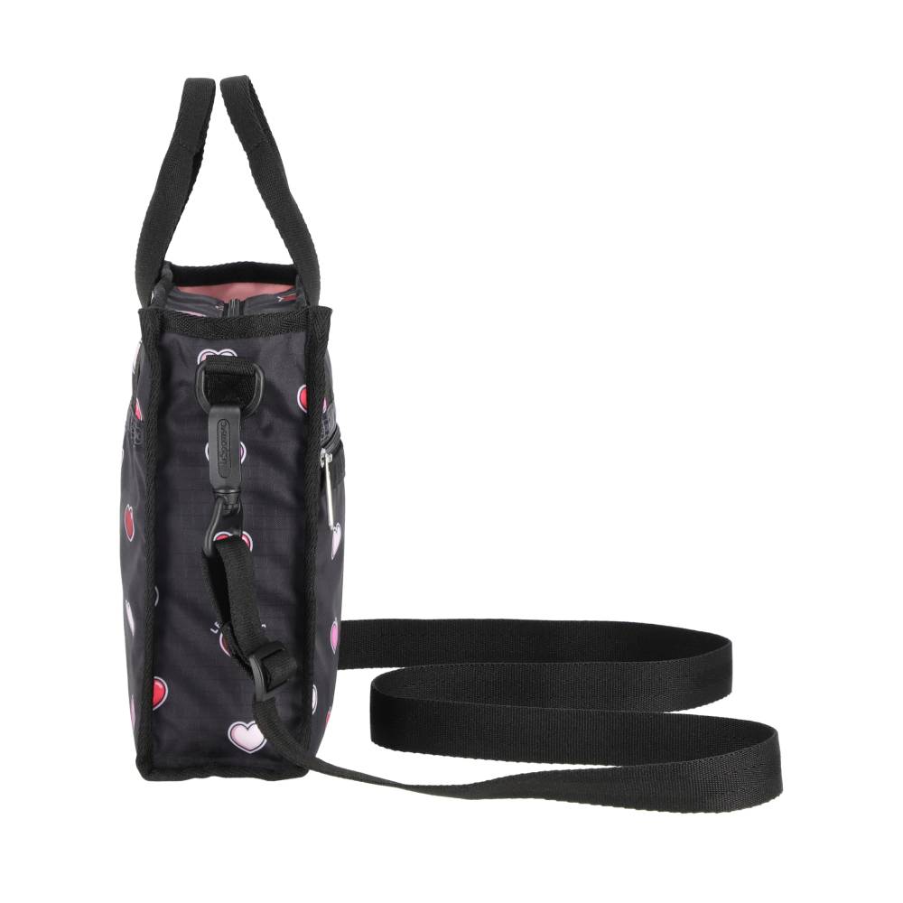 MINI N/S TOTE 迷你方型托特包 - 愛心貼紙