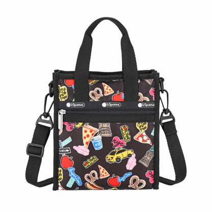 MINI N/S TOTE 迷你方型托特包 - 紐約經典貼紙