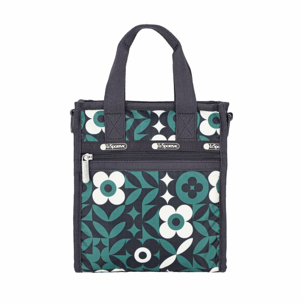 MINI N/S TOTE 迷你方型托特包 - 植物花磚