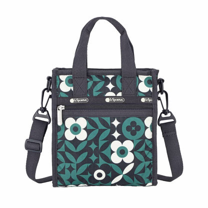 MINI N/S TOTE 迷你方型托特包 - 植物花磚