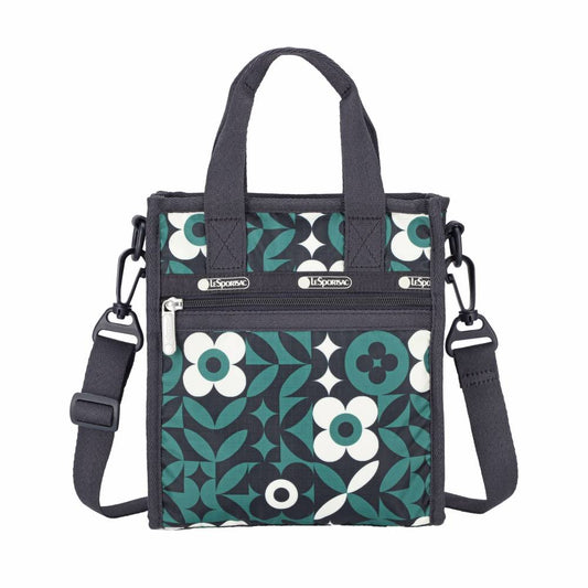 MINI N/S TOTE 迷你方型托特包 - 植物花磚