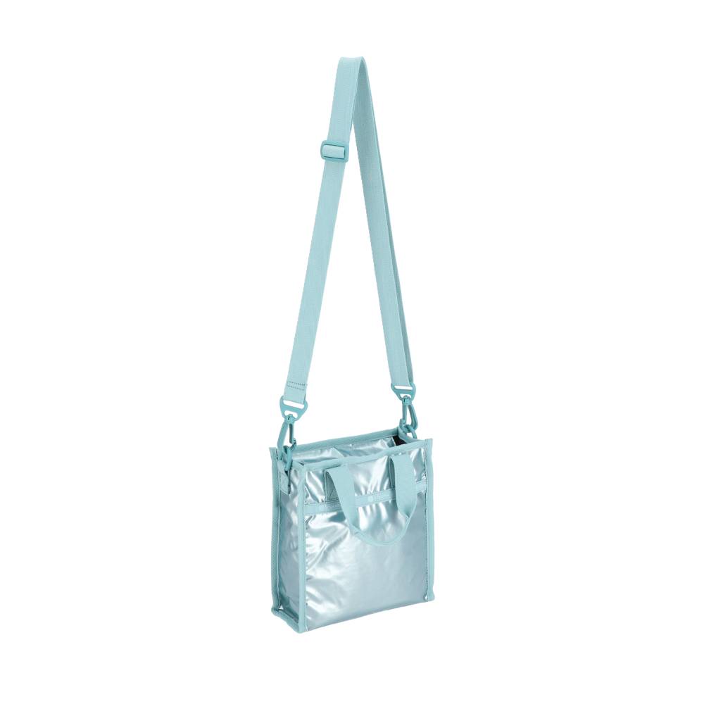 MINI N/S TOTE 迷你方型托特包 - 湖水藍光