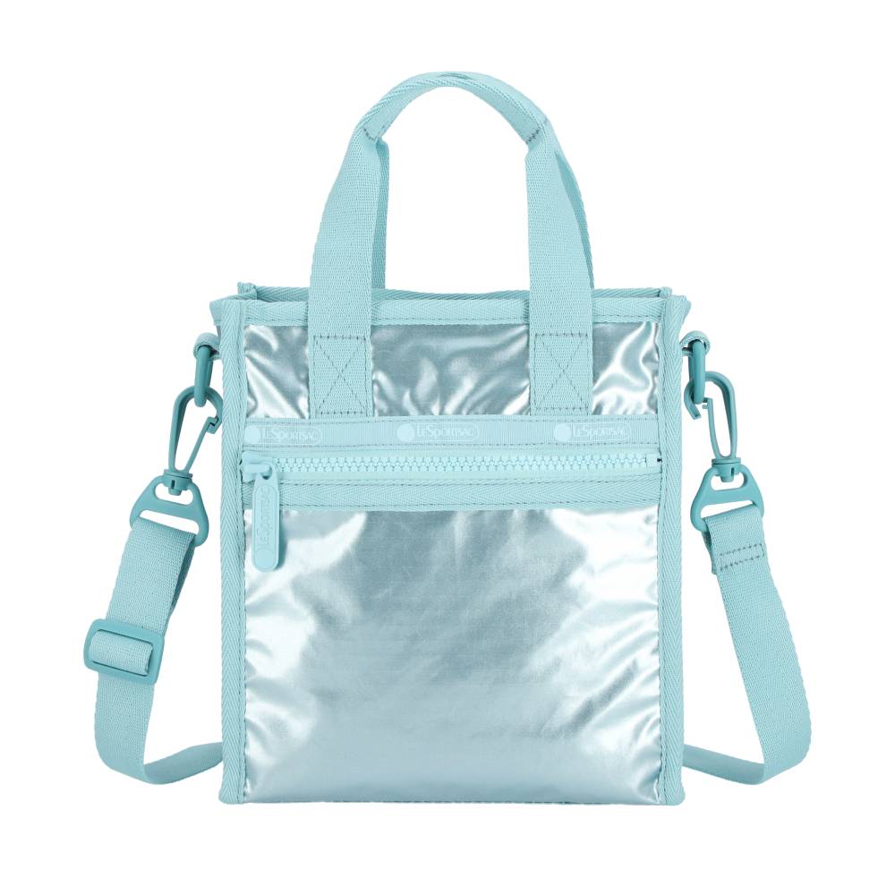 MINI N/S TOTE 迷你方型托特包 - 湖水藍光