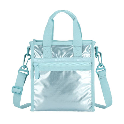 MINI N/S TOTE 迷你方型托特包 - 湖水藍光