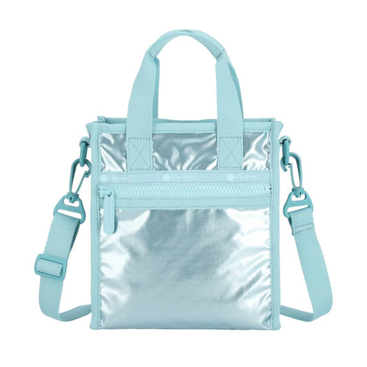 MINI N/S TOTE 迷你方型托特包 - 湖水藍光