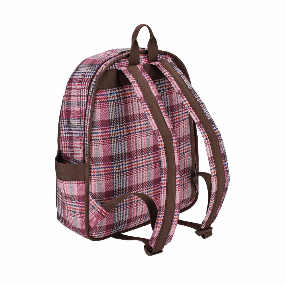 ROUTE BACKPACK 健行後背包 - 粉紅格紋