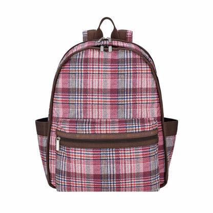 ROUTE BACKPACK 健行後背包 - 粉紅格紋