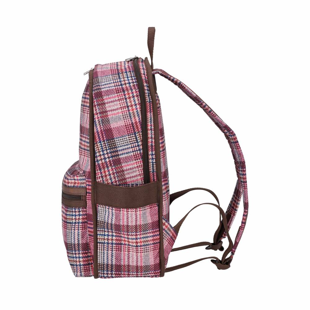 ROUTE BACKPACK 健行後背包 - 粉紅格紋