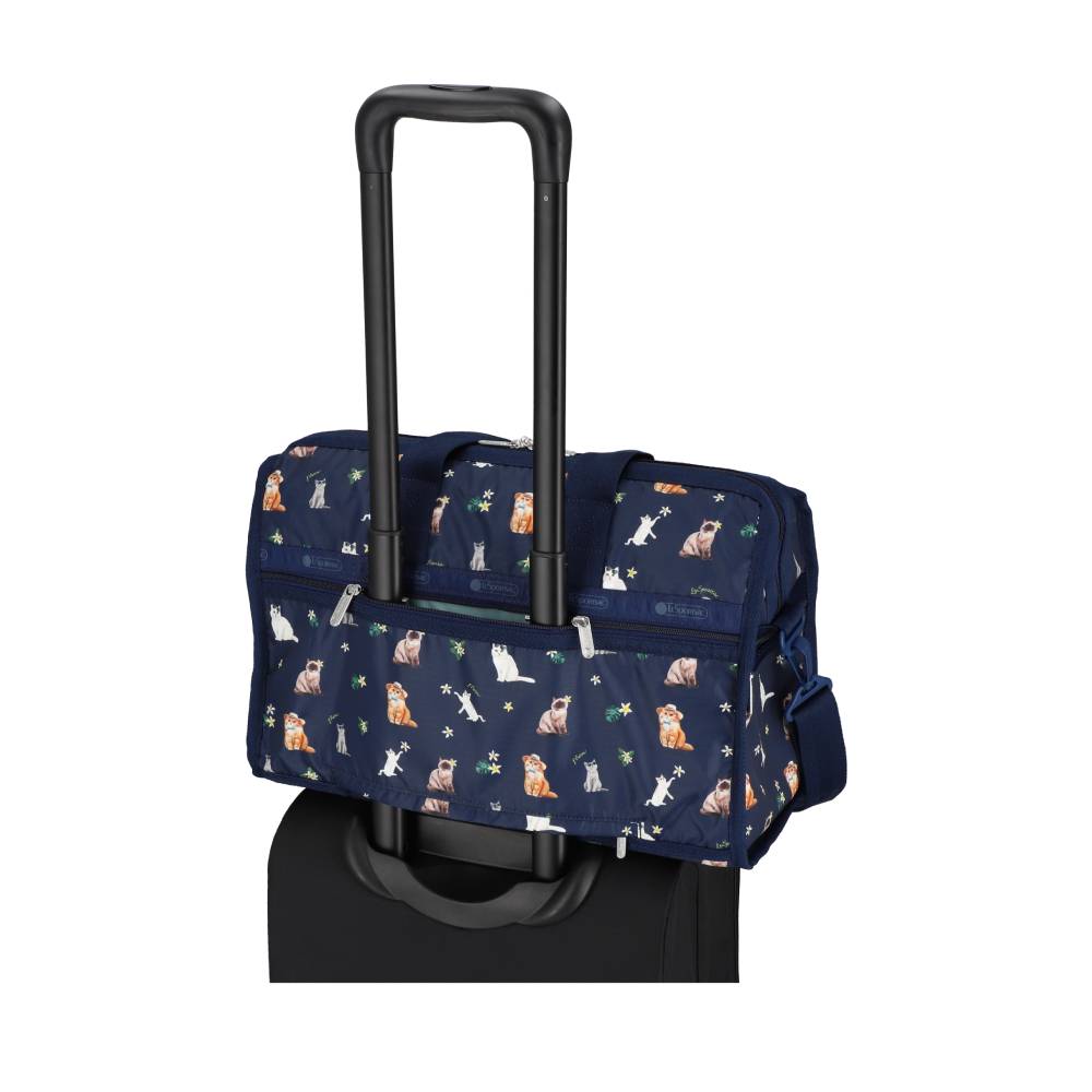 DELUXE MED WEEKENDER 奢華中型旅行袋 - 熱帶喵喵貓
