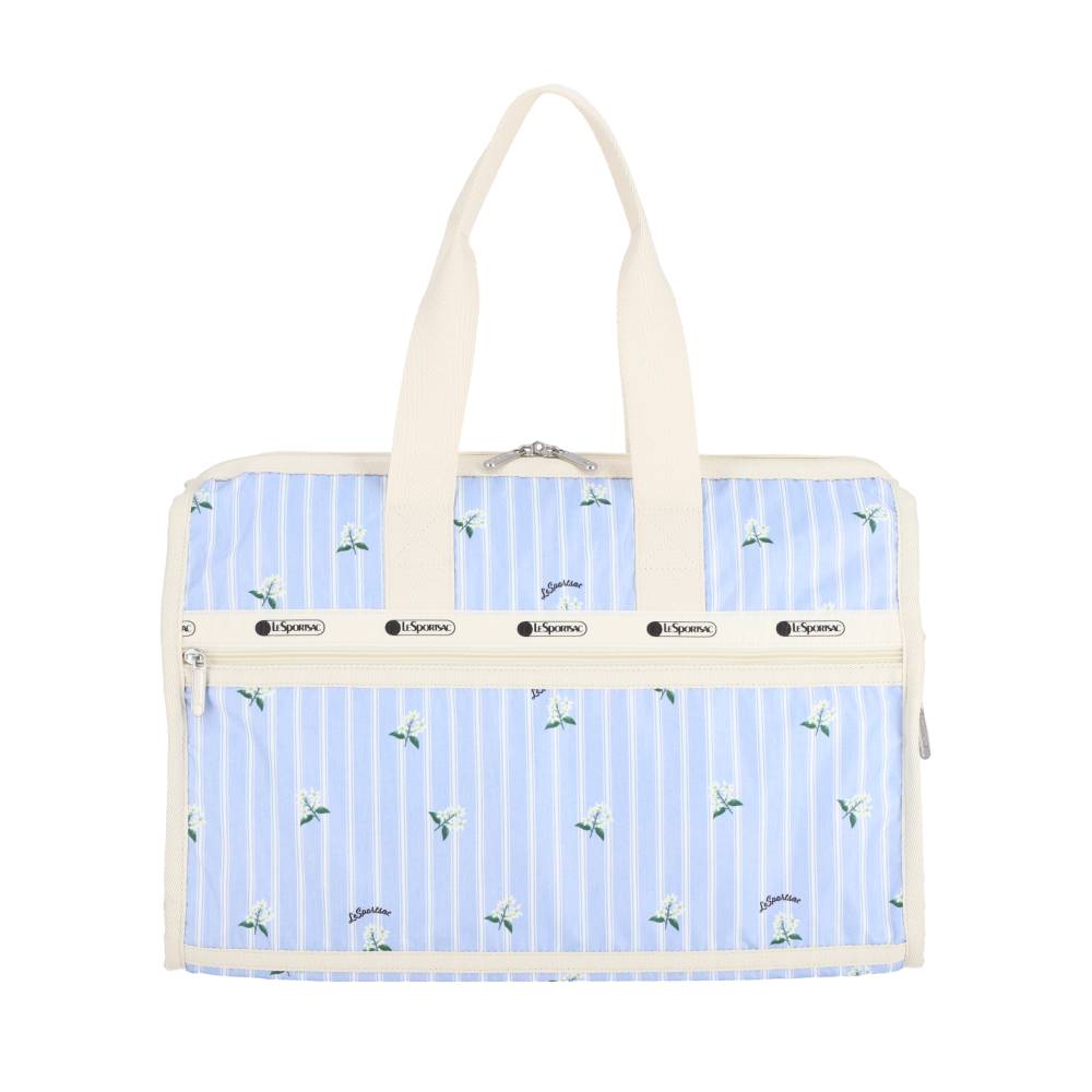DELUXE MED WEEKENDER 奢華中型旅行袋 - 茉莉條紋