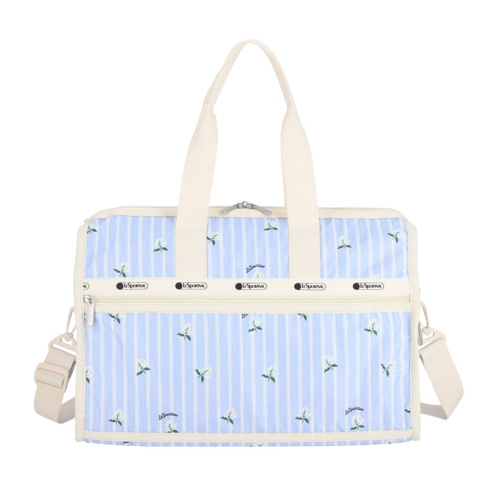 DELUXE MED WEEKENDER 奢華中型旅行袋 - 茉莉條紋