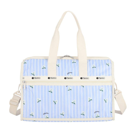 DELUXE MED WEEKENDER 奢華中型旅行袋 - 茉莉條紋
