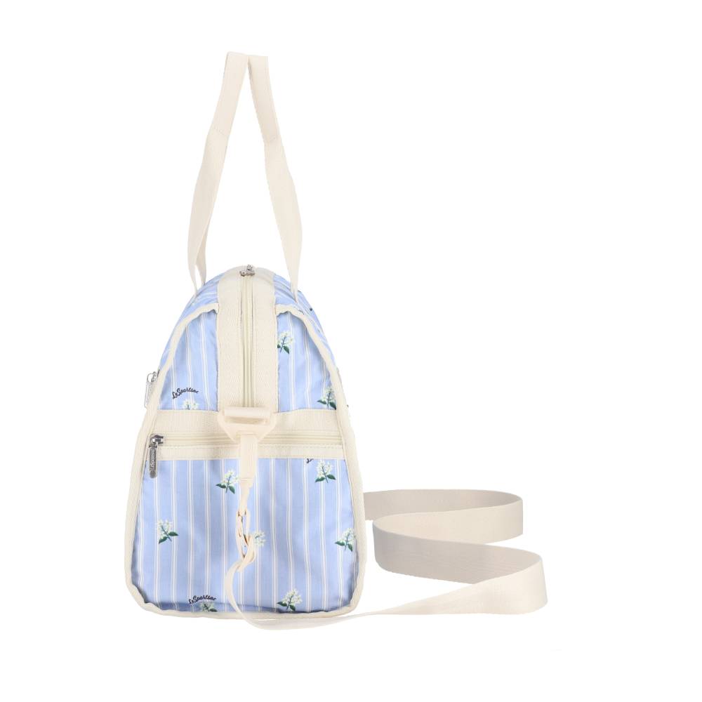 DELUXE MED WEEKENDER 奢華中型旅行袋 - 茉莉條紋