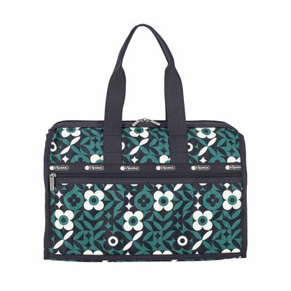 DELUXE MED WEEKENDER 奢華中型旅行袋 - 植物花磚