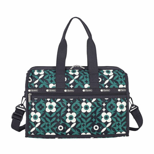 DELUXE MED WEEKENDER 奢華中型旅行袋 - 植物花磚