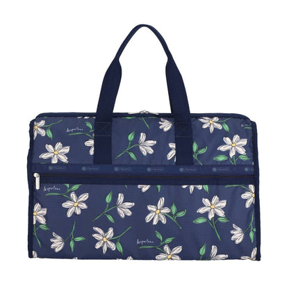 DELUXE LG WEEKENDER 奢華大型旅行袋 - 夜藍花卉