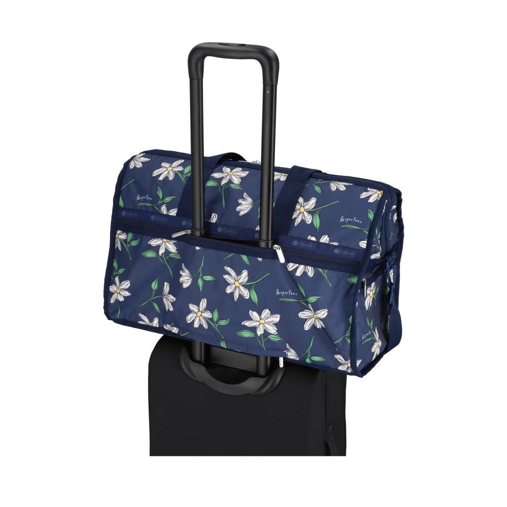 DELUXE LG WEEKENDER 奢華大型旅行袋 - 夜藍花卉
