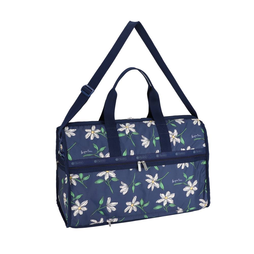 DELUXE LG WEEKENDER 奢華大型旅行袋 - 夜藍花卉