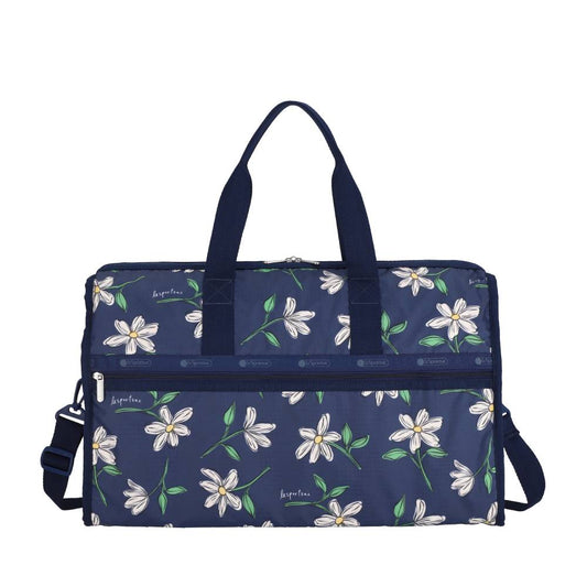 DELUXE LG WEEKENDER 奢華大型旅行袋 - 夜藍花卉