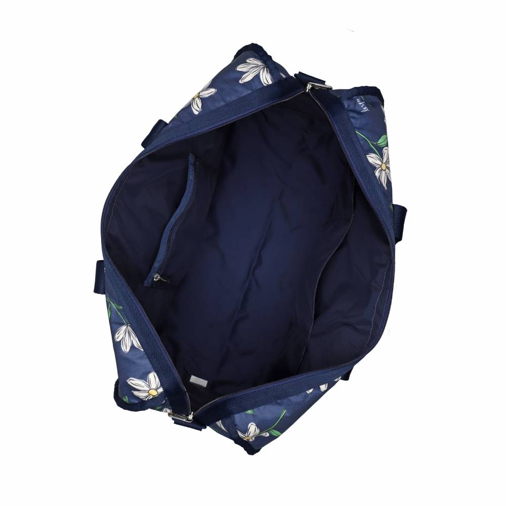 DELUXE LG WEEKENDER 奢華大型旅行袋 - 夜藍花卉