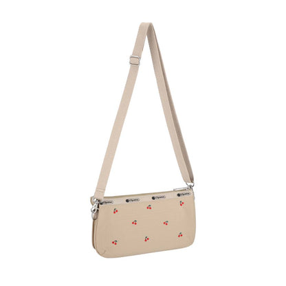 MED KOKO CROSSBODY 手拿斜肩兩用包 - 櫻桃刺繡