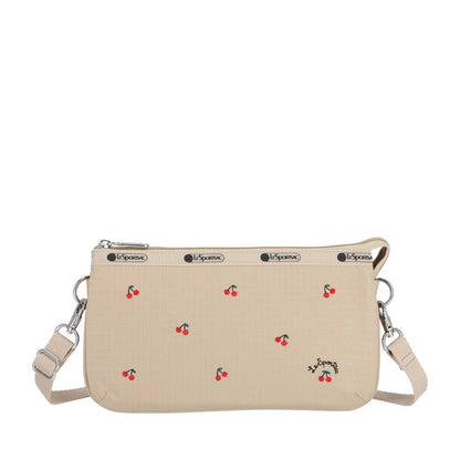 MED KOKO CROSSBODY 手拿斜肩兩用包 - 櫻桃刺繡