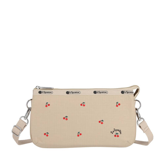 MED KOKO CROSSBODY 手拿斜肩兩用包 - 櫻桃刺繡