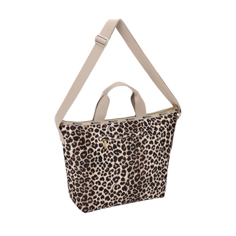 DELUXE EASY CARRY TOTE 兩用托特包 - 拿鐵豹紋