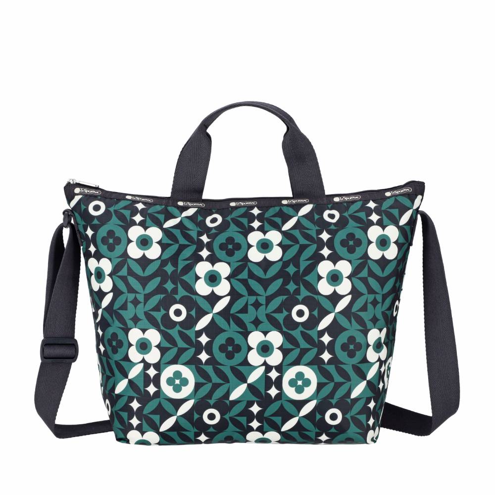DELUXE EASY CARRY TOTE 兩用托特包 - 植物花磚