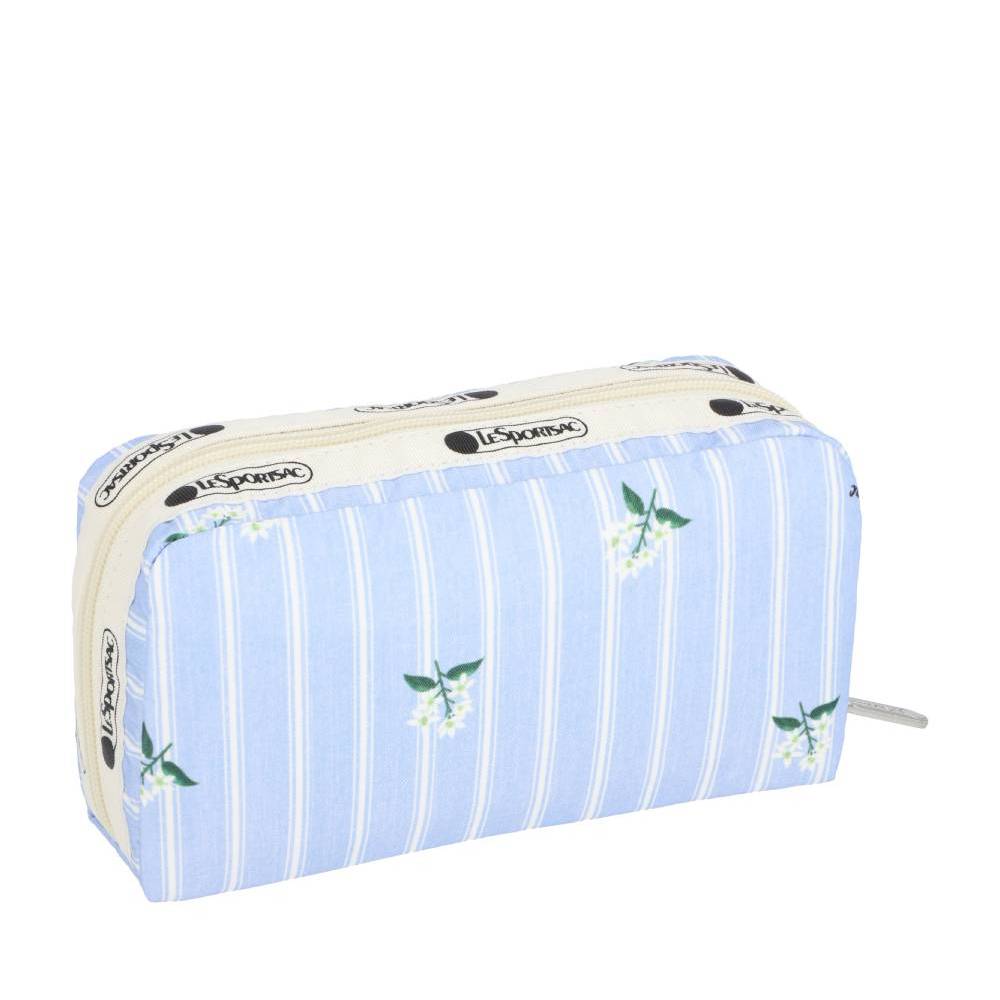 RECTANGULAR COSMETIC 長形化妝包 - 茉莉條紋