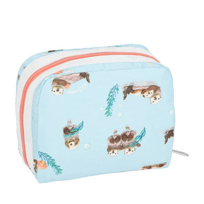 SQUARE COSMETIC 方形化妝包 - 漂浮海獺