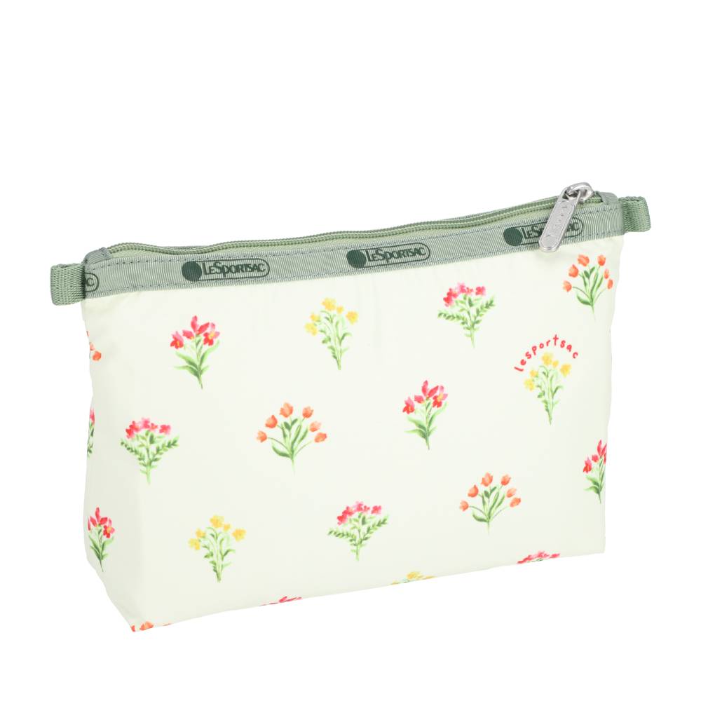 COSMETIC CLUTCH 雙層拉鍊化妝包 - 夏日草原