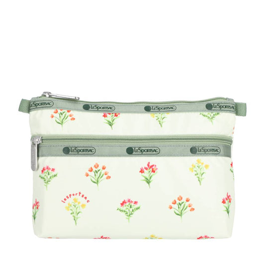 COSMETIC CLUTCH 雙層拉鍊化妝包 - 夏日草原