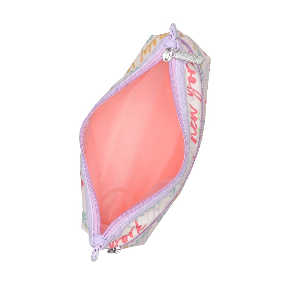 COSMETIC CLUTCH 雙層拉鍊化妝包 - 紐約筆記