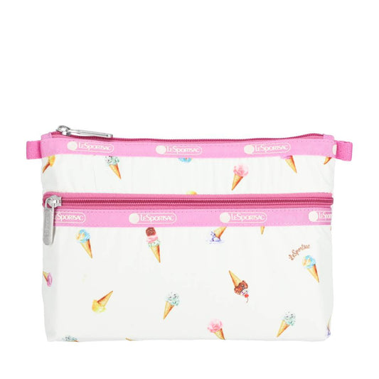 COSMETIC CLUTCH 雙層拉鍊化妝包 - 甜蜜嘉年華