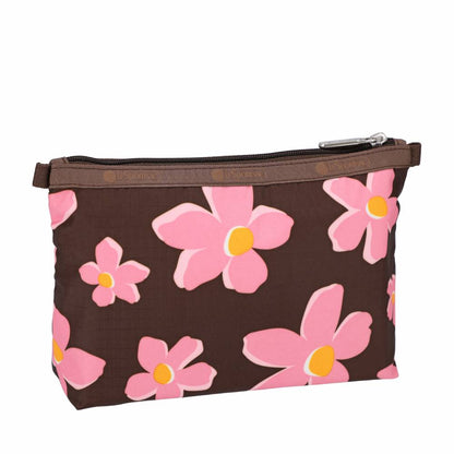 COSMETIC CLUTCH 雙層拉鍊化妝包 - 秋日紫梅
