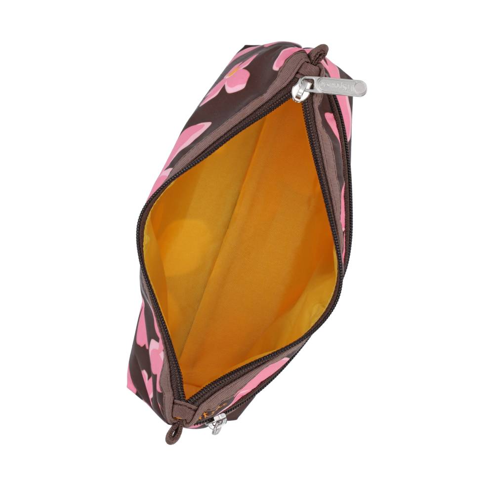 COSMETIC CLUTCH 雙層拉鍊化妝包 - 秋日紫梅