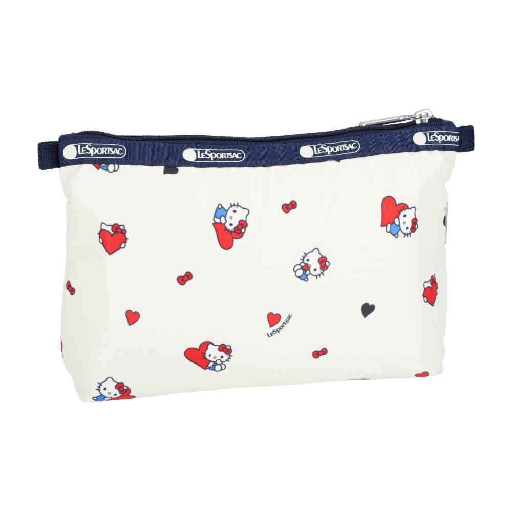 COSMETIC CLUTCH 雙層拉鍊化妝包 - HELLO KITTY 心語呢喃