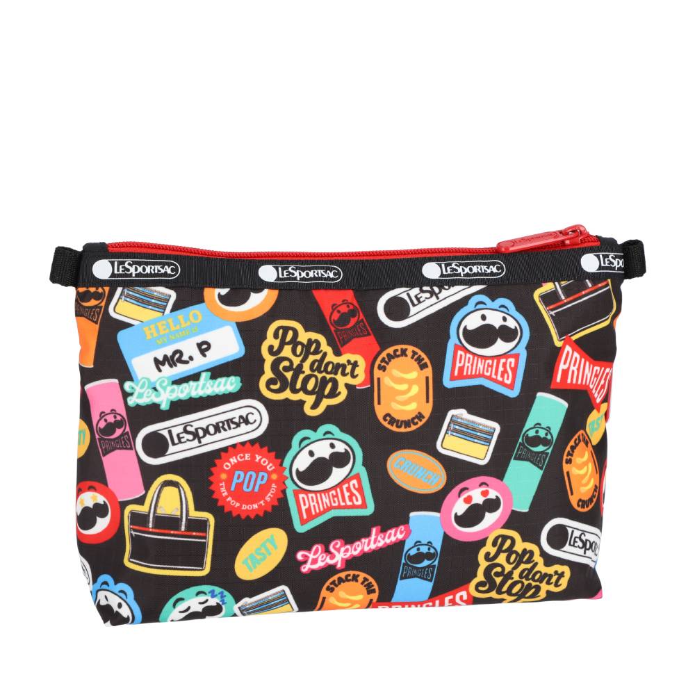 COSMETIC CLUTCH 雙層拉鍊化妝包 - PRINGLES 品客
