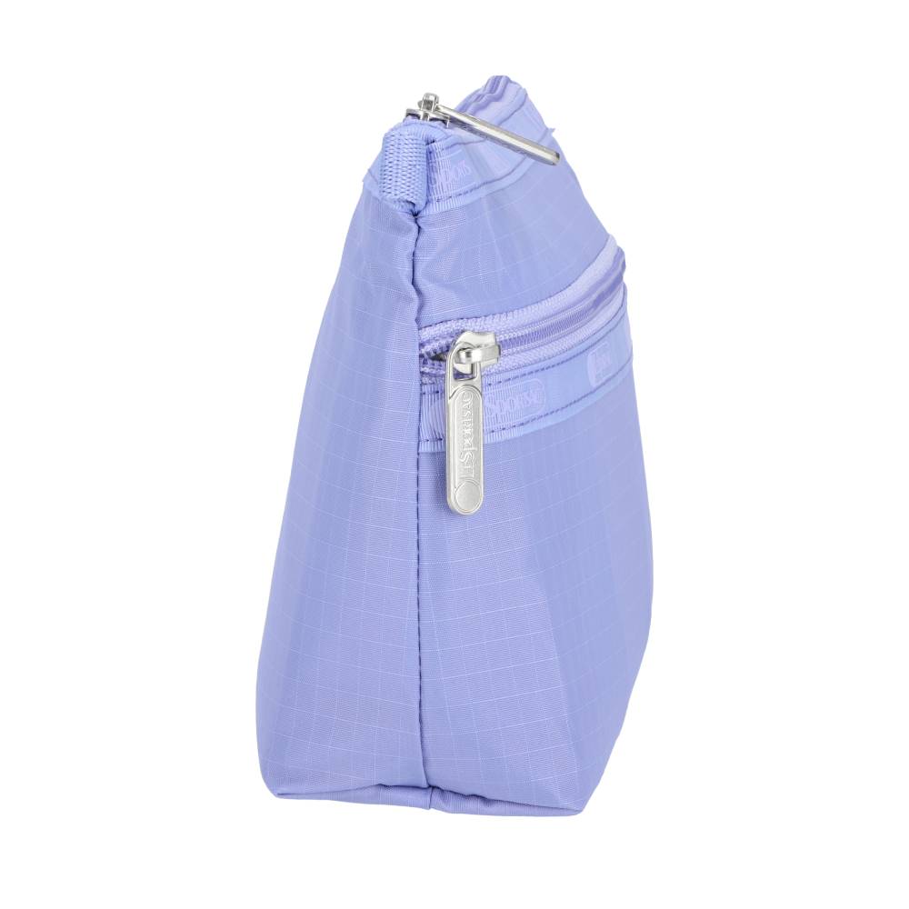 COSMETIC CLUTCH 雙層拉鍊化妝包 - 淡紫夢境