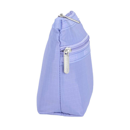 COSMETIC CLUTCH 雙層拉鍊化妝包 - 淡紫夢境